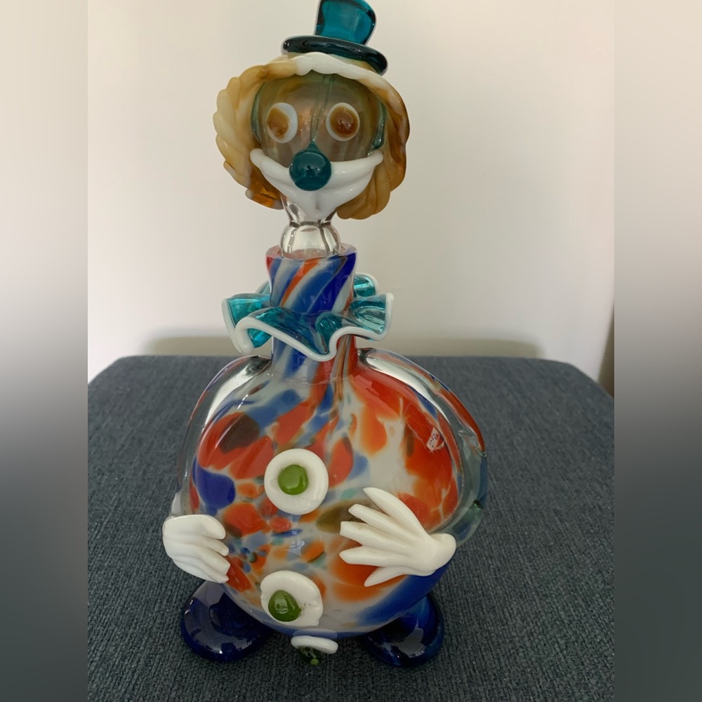 Whimsical Glass Clown